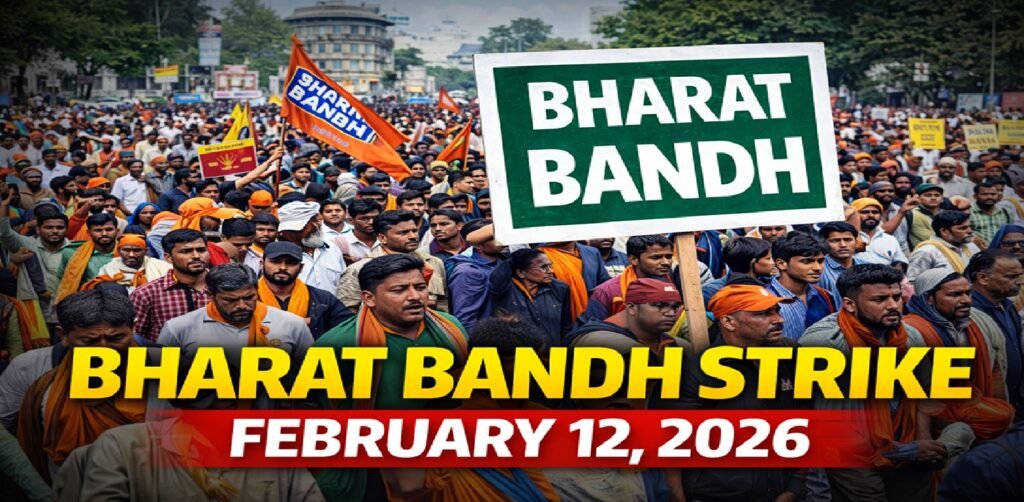 India Witnesses Nationwide Bharat Bandh Strike Over Labour Laws