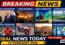 Global News Today (27 Feb 2026): India–Israel Strategic Boost, Kabul Airstrikes, Markets Rally, Sports Shockers & More