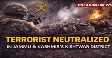 Terrorist Neutralized in Jammu and Kashmir’s Kishtwar District; Security Forces Intensify Anti-Terror Operations