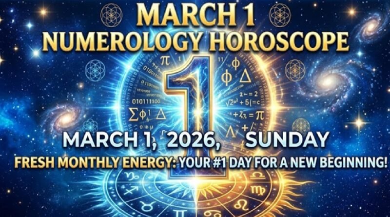 Numerology Horoscope Today: March 1, 2026, Sunday – Powerful Monthly Energy & Lucky Numbers for All Zodiac Signs