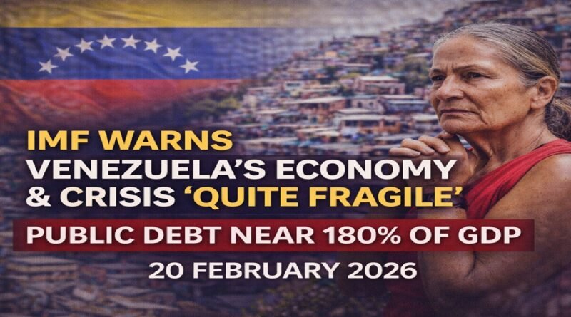 IMF Warns Venezuela’s Economy and Humanitarian Situation Remain “Quite Fragile”