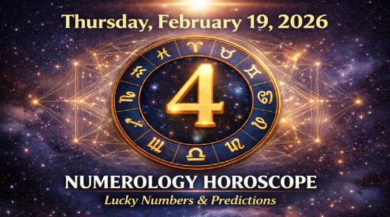 Thursday - February 19, 2026 Numerology Horoscope: Powerful Universal Number 4 Energy for All Zodiac Signs