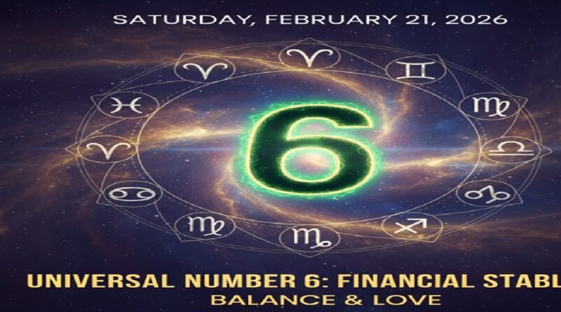 February 21, 2026, Saturday Numerology Horoscope: Strong Universal Number 6 Energy for Financial Stability, Balance, and Love