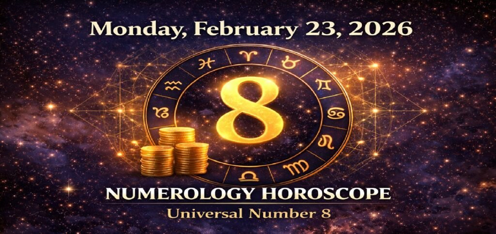 Numerology Horoscope for Monday, February 23, 2026: Universal Number 8 Brings Power, Money & Career Breakthroughs