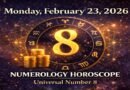 Numerology Horoscope for Monday, February 23, 2026: Universal Number 8 Brings Power, Money & Career Breakthroughs