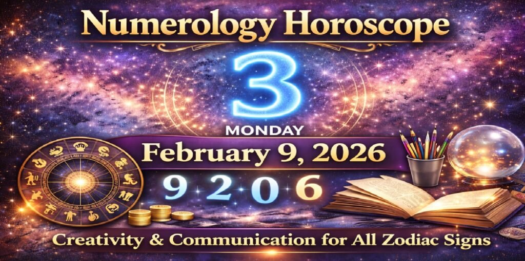 Numerology Horoscope for Monday - February 9, 2026: Number 3 Energy Sparks Creativity and Communication