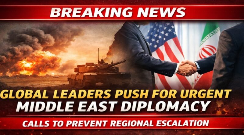 Global Leaders Push for Urgent Diplomacy to Prevent Wider Regional Conflict