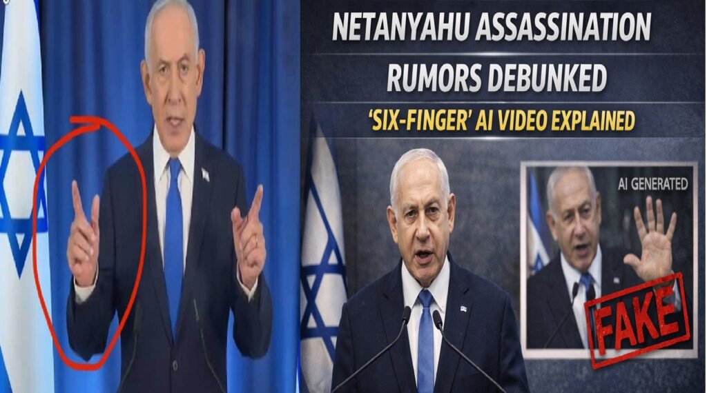 Netanyahu Assassination Rumors Debunked: "Six-Finger" AI Video Explained