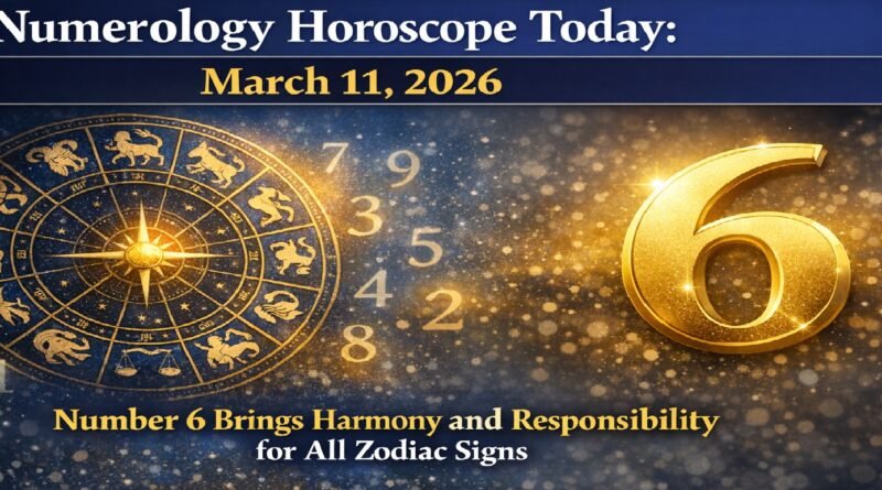 Numerology Horoscope Today: March 11, 2026 – Number 6 Brings Harmony and Responsibility for All Zodiac Signs