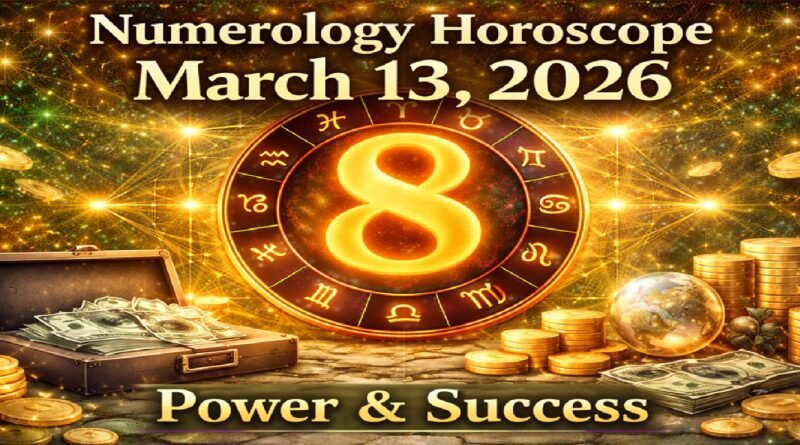 Numerology Horoscope Today: March 13, 2026 – Number 8 Brings Power, Success, and Financial Opportunities