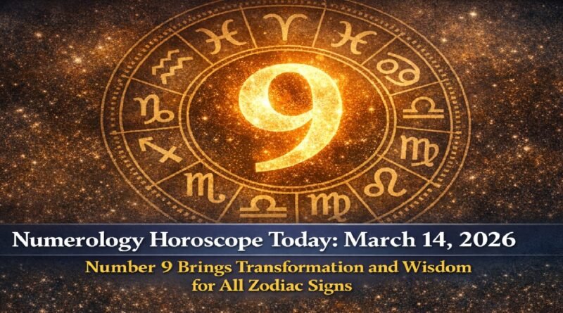 Numerology Horoscope Today: March 14, 2026 – Number 9 Brings Transformation and Wisdom for All Zodiac Signs