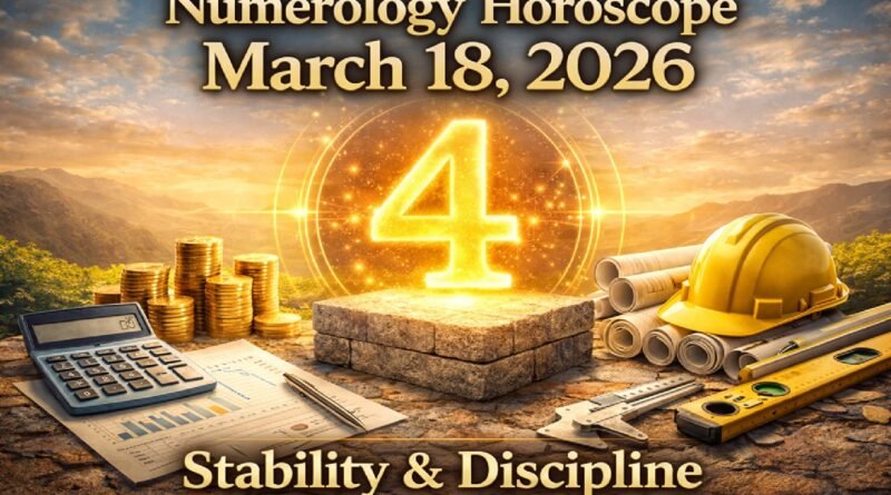 Numerology Horoscope Today: March 18, 2026 – Number 4 Brings Stability, Discipline, and Smart Decisions