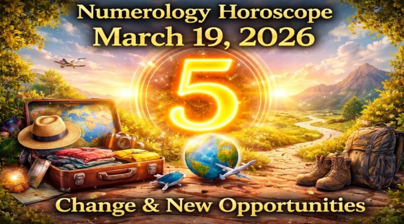 Numerology Horoscope Today: March 19, 2026 – Number 5 Brings Change, Freedom, and New Opportunities