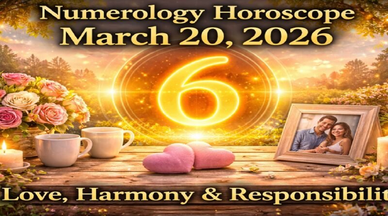 Numerology Horoscope Today: March 20, 2026 – Number 6 Brings Love, Harmony, and Responsibility