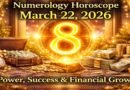 Numerology Horoscope Today: March 22, 2026 – Number 8 Brings Power, Success, and Financial Growth