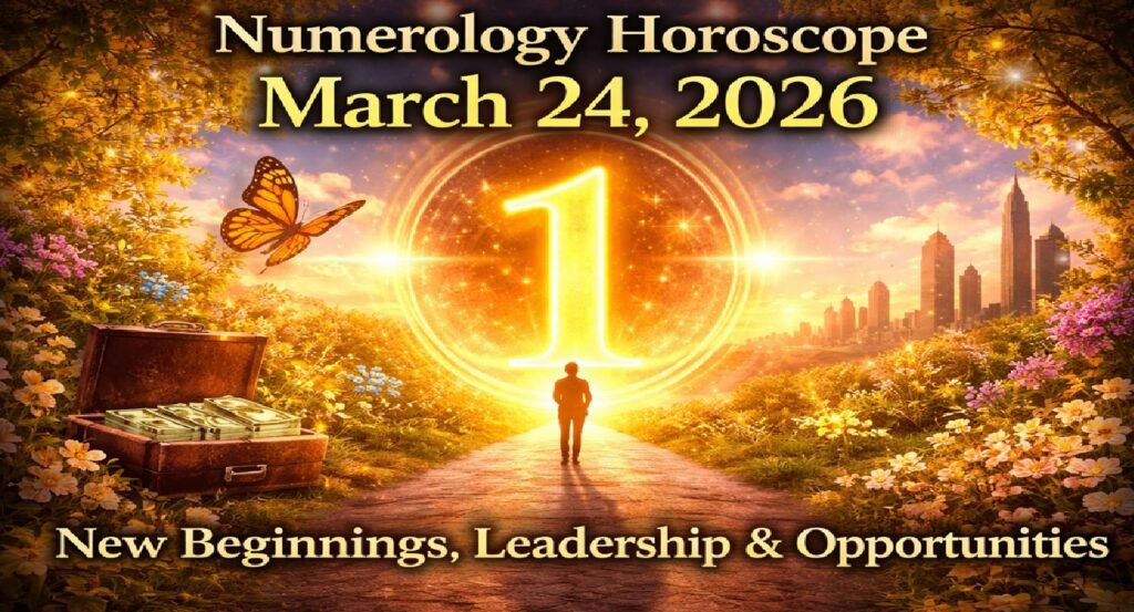 Numerology Horoscope Today: March 24, 2026 – Number 1 Signals New Beginnings, Leadership & Fresh Opportunities