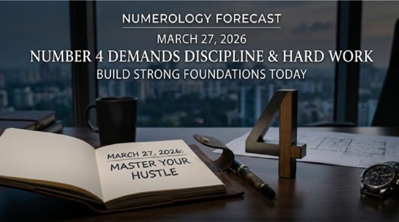 Master Your Hustle: Why March 27th’s Number 4 Energy is Your Secret Weapon for Success