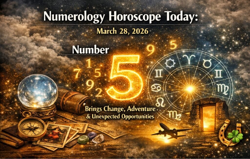 Numerology Horoscope Today: March 28, 2026 – Number 5 Brings Change, Adventure & Unexpected Opportunities