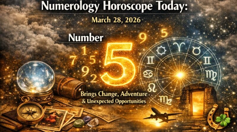 Numerology Horoscope Today: March 28, 2026 – Number 5 Brings Change, Adventure & Unexpected Opportunities