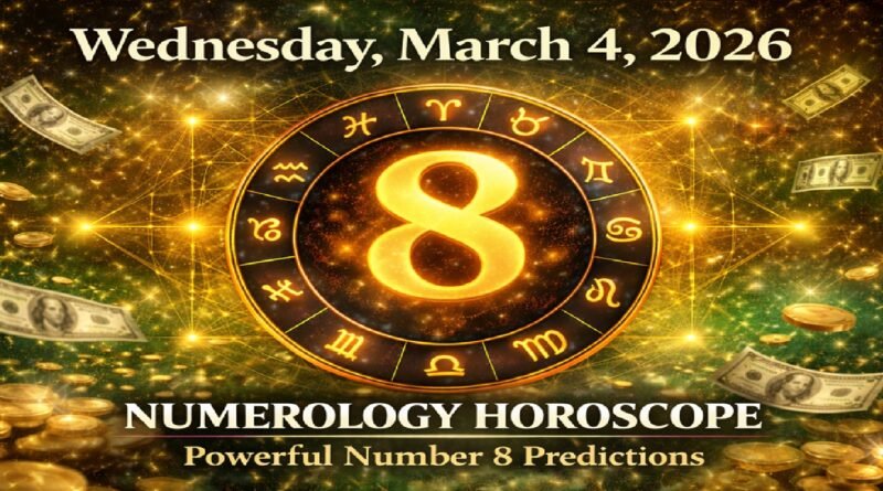 Numerology Horoscope Today: March 4, 2026, Wednesday – Powerful Number 8 Energy Brings Career & Money Shifts