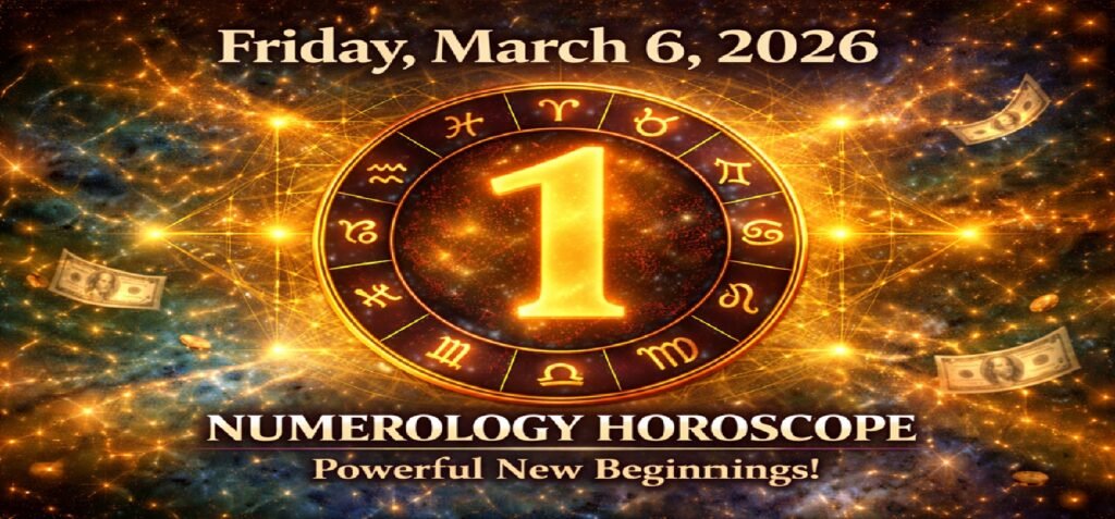 Numerology Horoscope for March 6, 2026: Powerful Number 1 Energy Brings New Beginnings for All Zodiac Signs