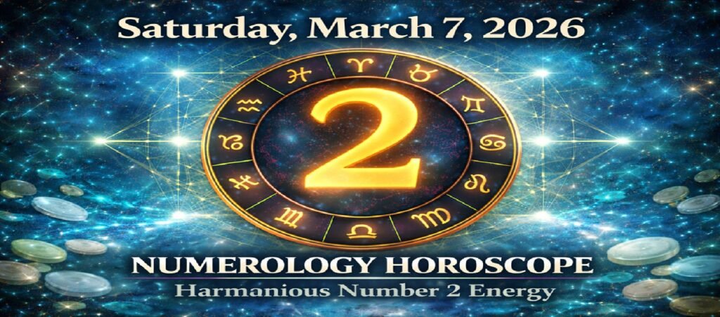 Numerology Horoscope Today: March 7, 2026 – Powerful Number 2 Energy Influences All Zodiac Signs