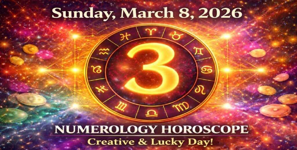 Numerology Horoscope Today: March 8, 2026 – Powerful Number 3 Energy Brings Creativity and Opportunities for All Zodiac Signs