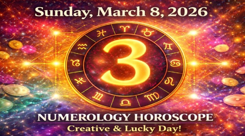 Numerology Horoscope Today: March 8, 2026 – Powerful Number 3 Energy Brings Creativity and Opportunities for All Zodiac Signs