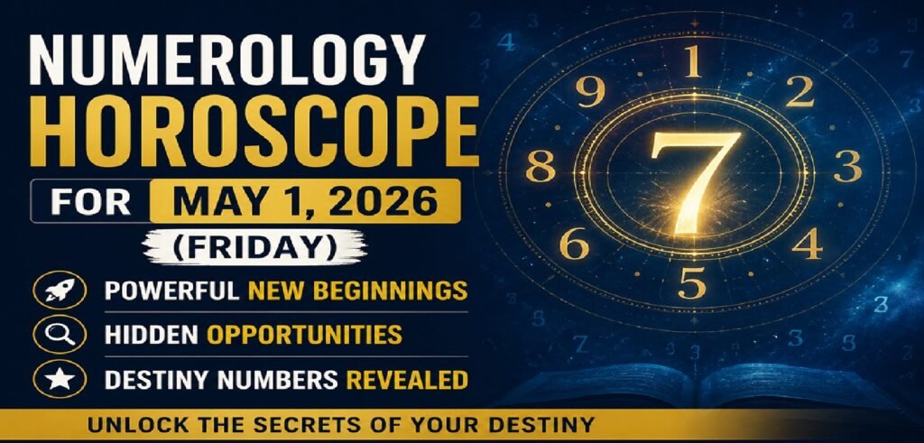 Numerology Horoscope for May 1, 2026 (Friday): Powerful New Beginnings, Hidden Opportunities & Destiny Numbers Revealed