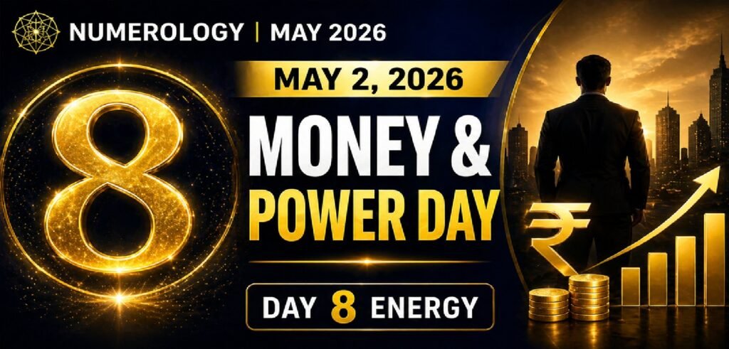 May 2 - 2026 Numerology Horoscope: Day 8 Energy Brings Career Advancements & Financial Growth