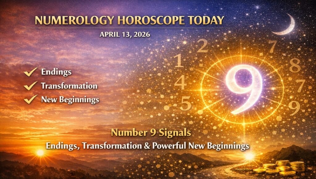 Numerology Horoscope Today: April 13, 2026 – Number 9 Signals Endings, Transformation & Powerful New Beginnings
