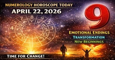 Numerology Horoscope Today: April 22, 2026 – Number 9 Brings Emotional Endings, Transformation & New Beginnings