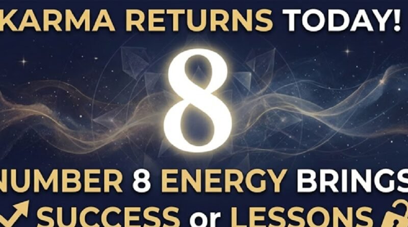 Karma Returns Today! Number 8 Energy Brings Success or Lessons