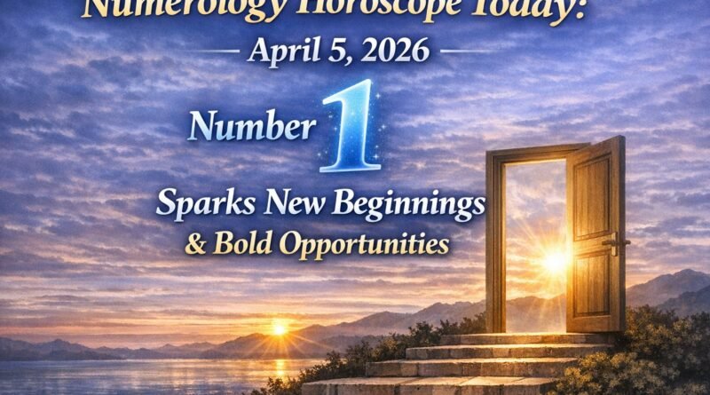 Numerology Horoscope Today: April 5, 2026 – Number 1 Sparks New Beginnings & Bold Opportunities