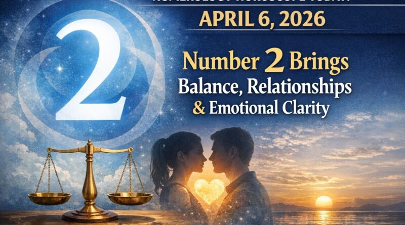 Numerology Horoscope Today: April 6, 2026 – Number 2 Brings Balance, Relationships & Emotional Clarity
