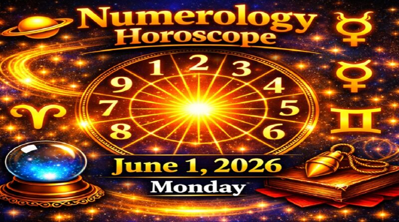 Numerology Horoscope For June 1, 2026 | Monday’s Energies of Motivation and New Beginnings