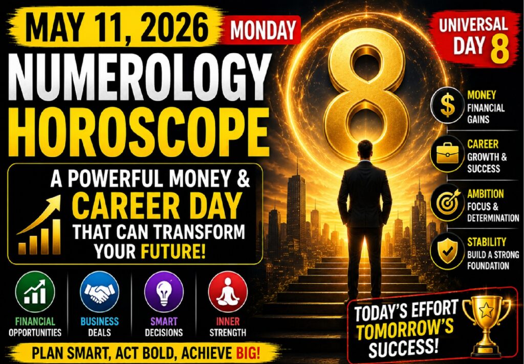 Numerology Horoscope for May 11, 2026 (Monday): A Powerful Money & Career Day That Can Transform Your Future