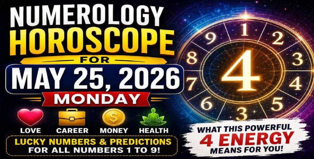 Numerology Horoscope for May 25, 2026: What Monday’s Vibrations Mean for Your Destiny, Career, Love & Money