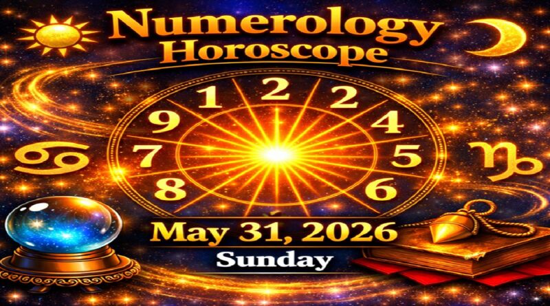 Numerology Horoscope For May 31, 2026 | Sunday’s Cosmic Energy of Reflection and Renewal