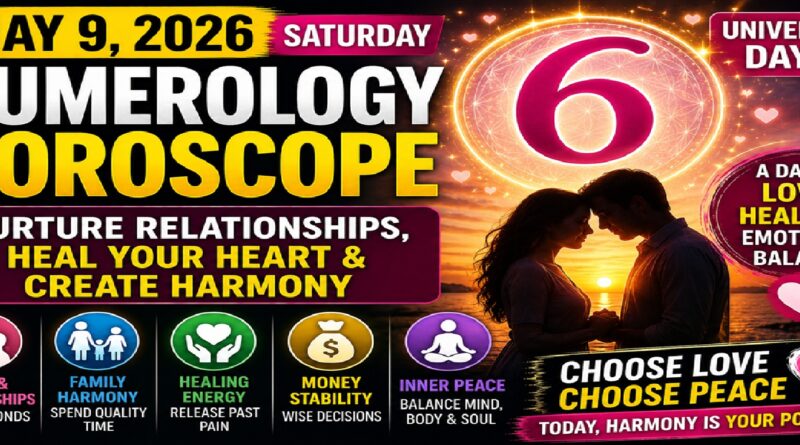 Numerology Horoscope for Saturday - May 9, 2026: Emotional Balance, Love, and Healing Take Center Stage