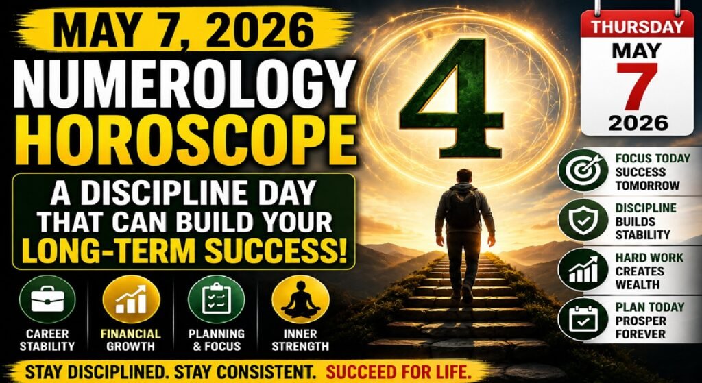 Numerology Horoscope for Thursday - May 7, 2026: A Strong Day of Self-Control to Create Stability and Long-Term Success