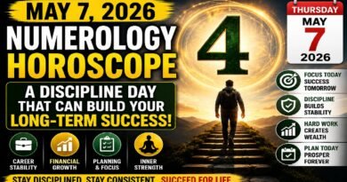 Numerology Horoscope for Thursday - May 7, 2026: A Strong Day of Self-Control to Create Stability and Long-Term Success