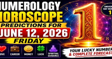 Numerology Horoscope Predictions for June 12, 2026: Powerful Friday Forecast for Love, Career, Money & Luck