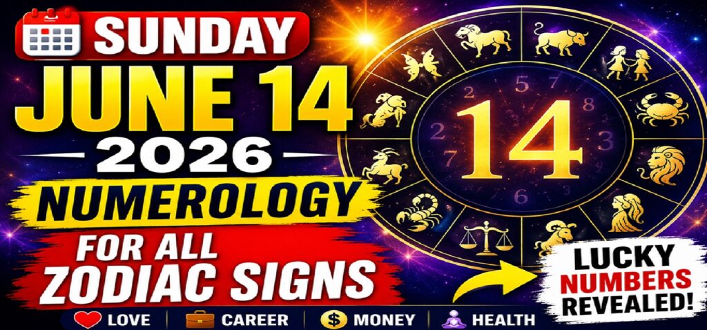 Sunday Numerology Horoscope for All Zodiac Signs – June 14, 2026: What Your Numbers Reveal About Love, Career, Money & Destiny