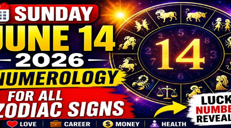 Sunday Numerology Horoscope for All Zodiac Signs – June 14, 2026: What Your Numbers Reveal About Love, Career, Money & Destiny
