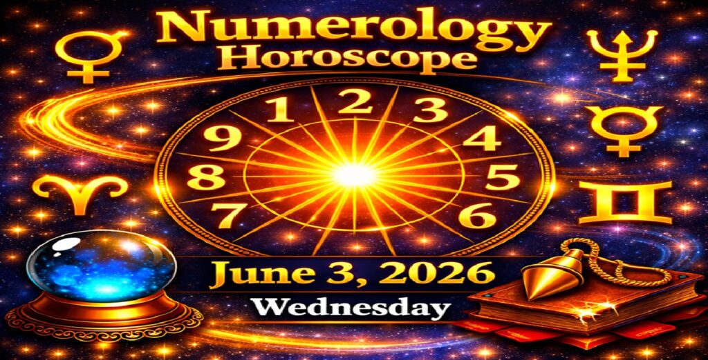Numerology Horoscope For June 3, 2026 | Wednesday’s Energies of Focus and Transformation