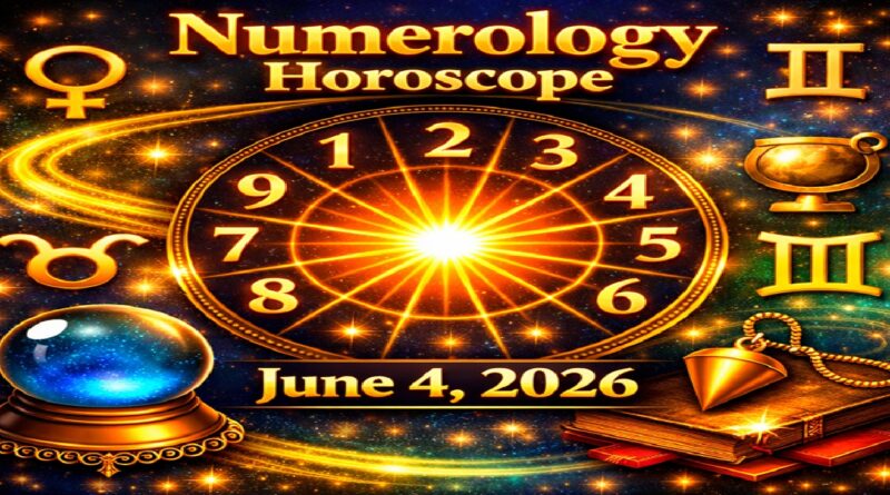 Numerology Horoscope For June 4, 2026 | Thursday’s Cosmic Energy of Stability and Growth