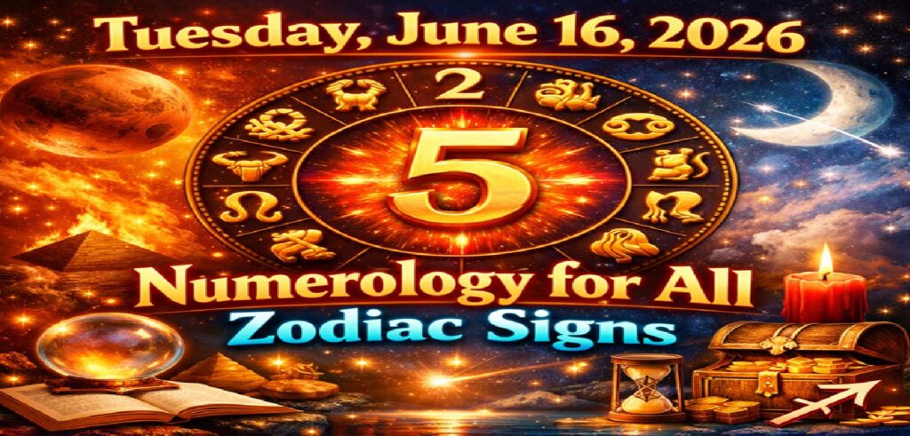 Tuesday - June 16: 2026 Numerology Horoscope | Cosmic Guidance for All Zodiac Signs