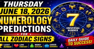 Thursday: Numerology Forecasts for Every Sign of the Zodiac for June 18–2026 | Your Lucky Number, Career, Love, and Financial Prospects