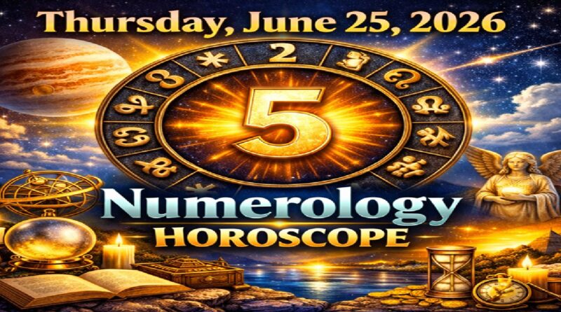 Thursday - June 25: 2026 Numerology Horoscope | Cosmic Energy for All Zodiac Signs